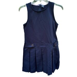 US Polo Girls Navy Blue Pleated‎ School Uniform Jumper Dress Size 12 A3F294NACV